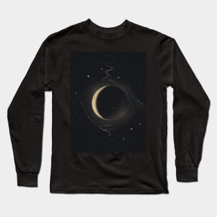 Geometric Illustration of Space Long Sleeve T-Shirt